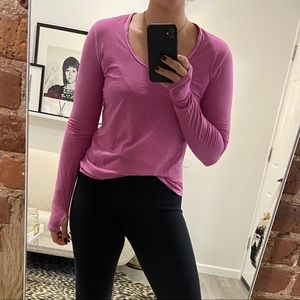 Lululemon Yoga layering top rulu LS size 6